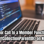Error Call to a Member Function getCollectionParentID() on Null