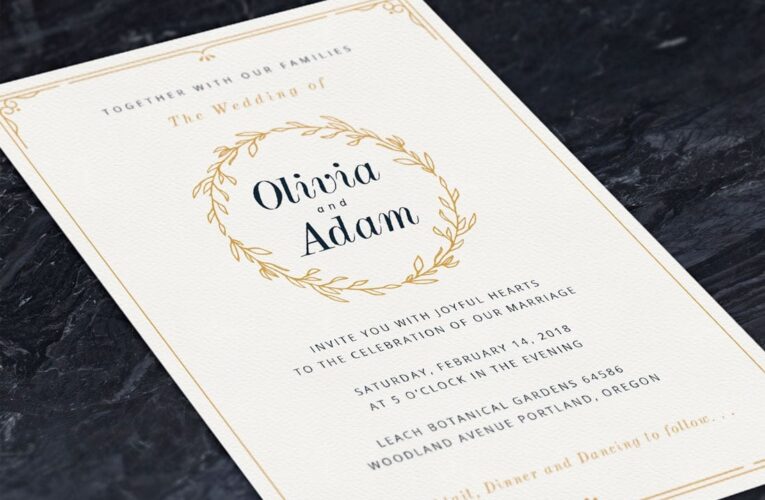 Tips For Designing Simple Wedding Invitations