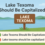Lake Texoma Should Be Capitalized