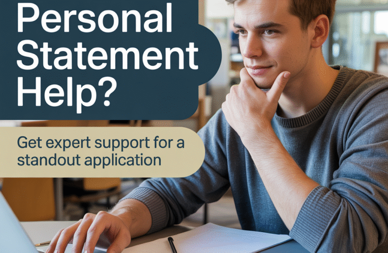 Need Personal Statement Help? Get Professional Writing Support for a Standout Application