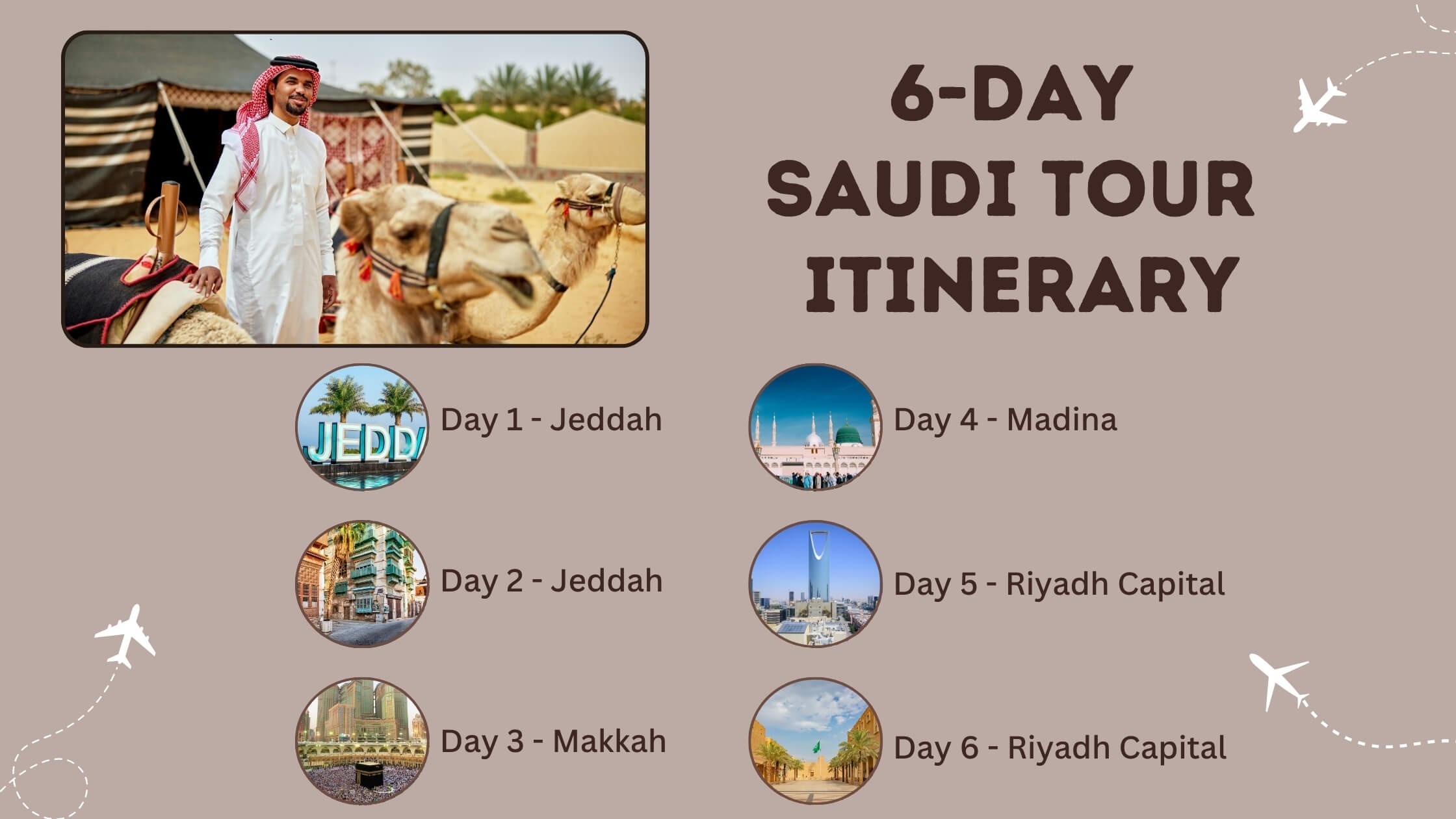 6-Day Saudi Tour Itinerary