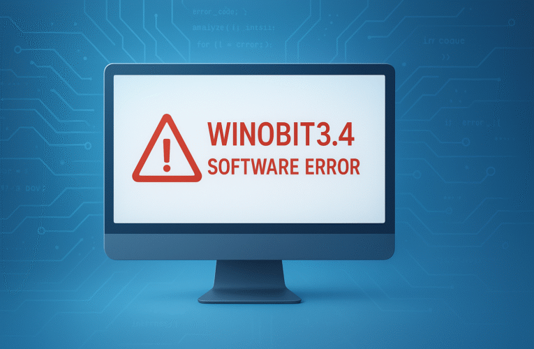 Winobit3.4 Software Error Quick Fixes, Causes, and Prevention Guide