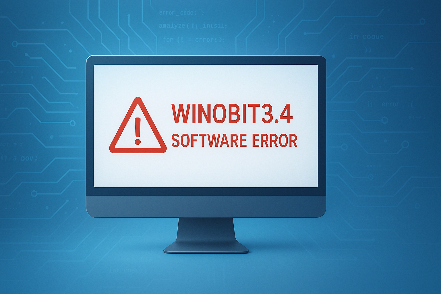 Winobit3.4 Software Error